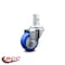 Service Caster 3.5 Inch Blue Polyurethane Wheel Swivel 7/8 Inch Square Stem Caster SCC SCC-SQ20S3514-PPUB-BLUE-78 - alternate 2